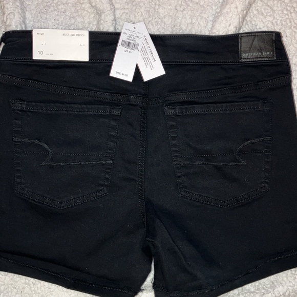 3for$20✨ NWT - American Eagle black size 10 shorts - Picture 4 of 4